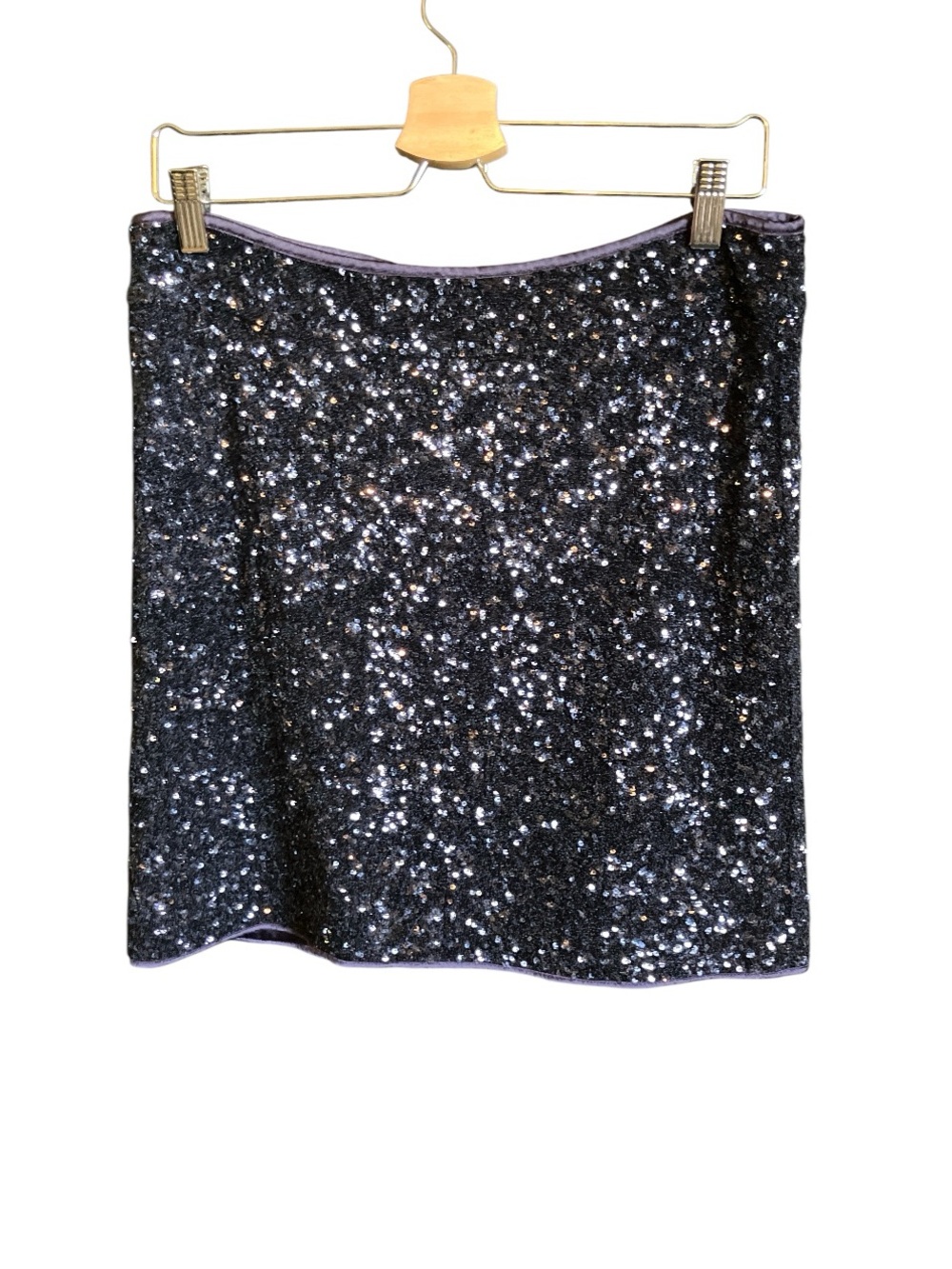 Boston Proper Navy Blue Sequin Pencil Skirt